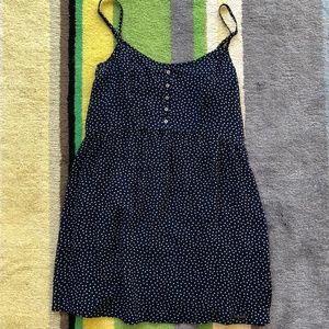 Abercrombie and Fitch blue polka dot dress size M